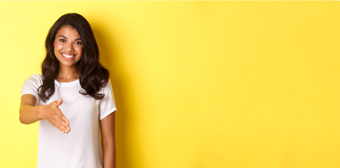 Happy freelancer working online