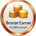 1000€ Earned