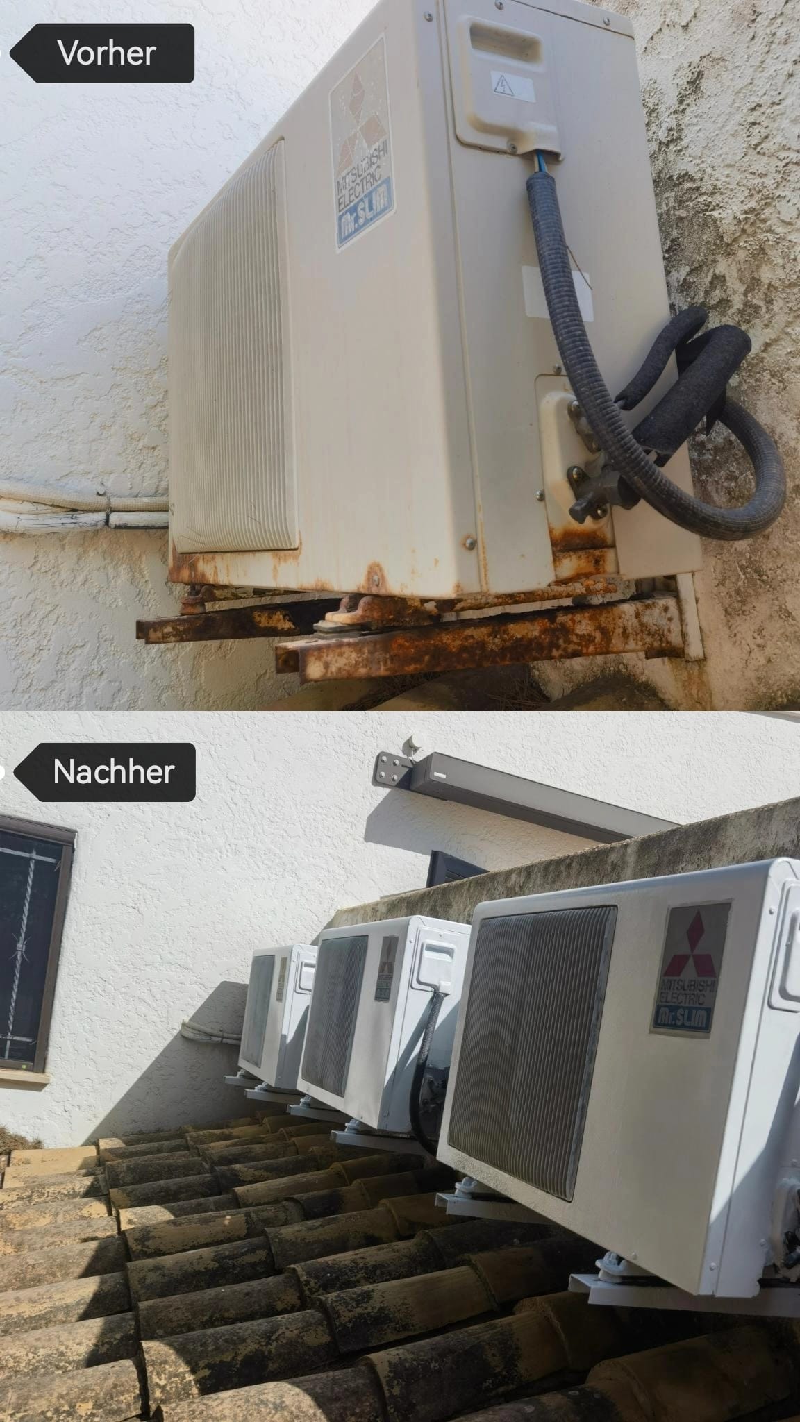 Painting & Aesthetic Refinishing of Air Conditioning Outdoor Units ❄️🎨