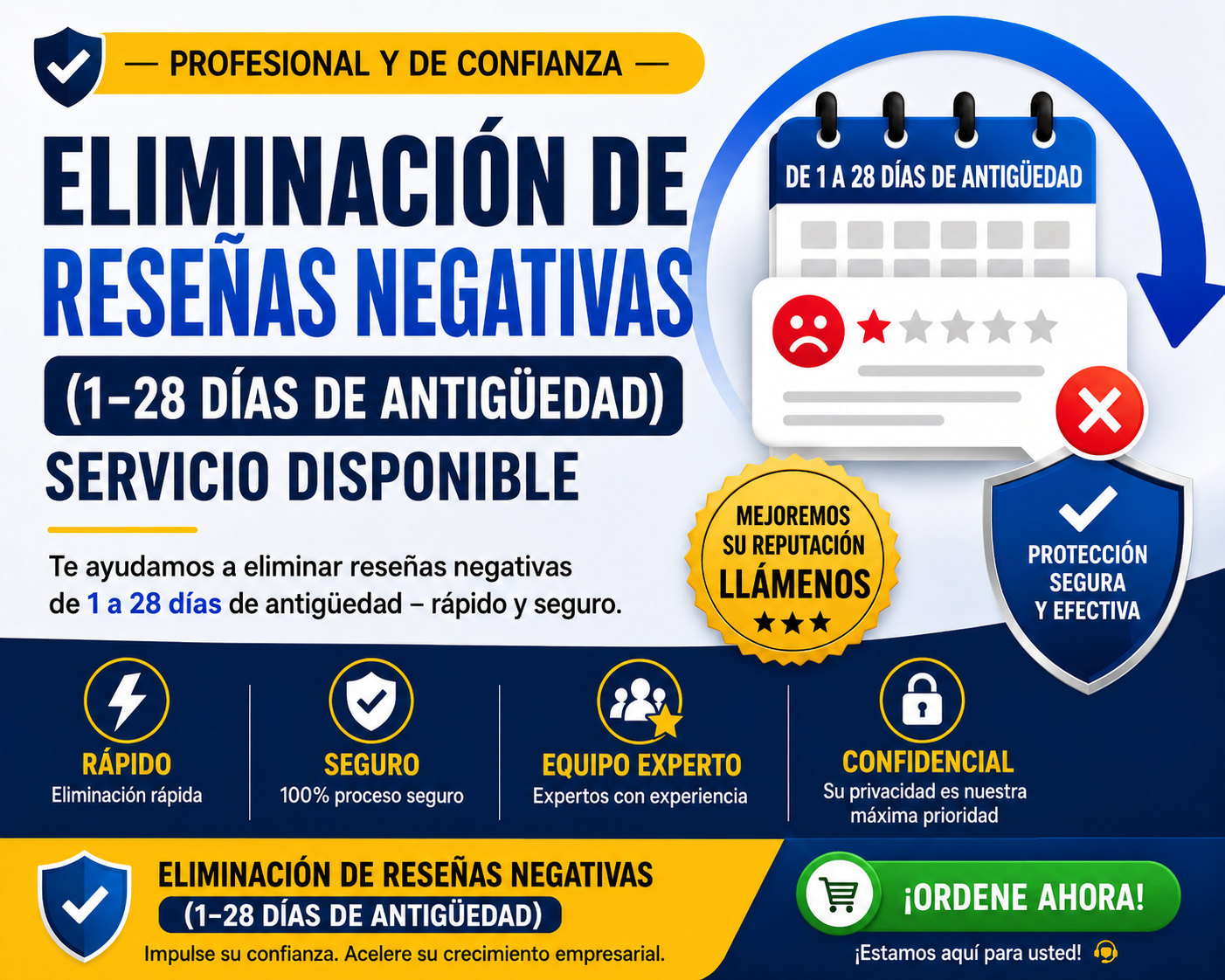 Eliminaré reseñas negativas falsas que infringen las políticas de Google Business Profile